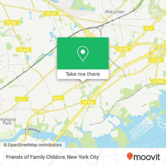 Mapa de Friends of Family Childcre