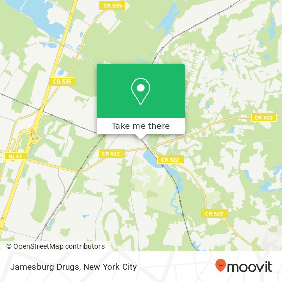 Jamesburg Drugs map