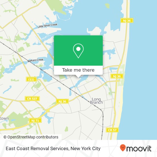 East Coast Removal Services map