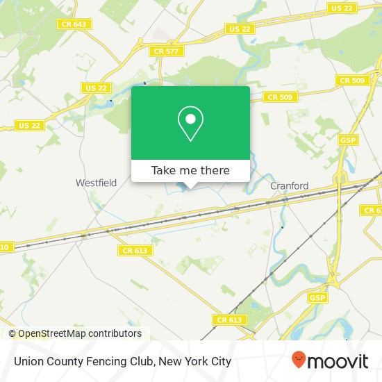 Union County Fencing Club map