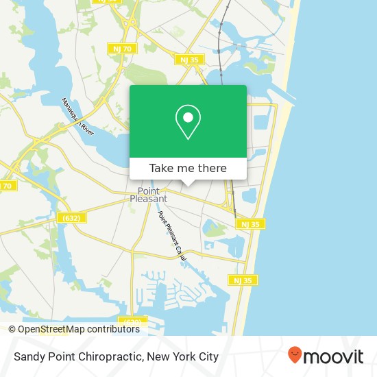 Sandy Point Chiropractic map