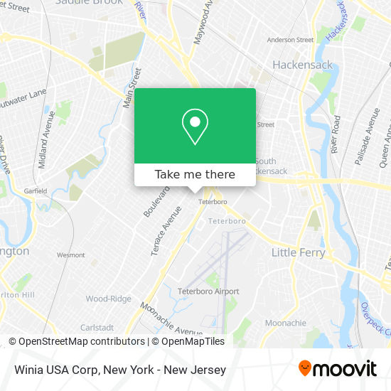 Winia USA Corp map