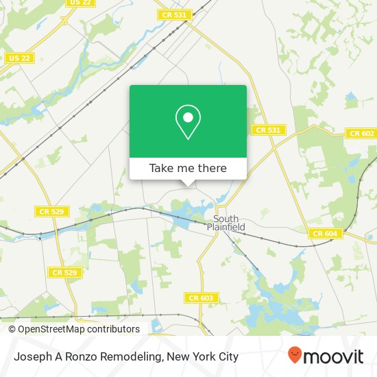 Joseph A Ronzo Remodeling map