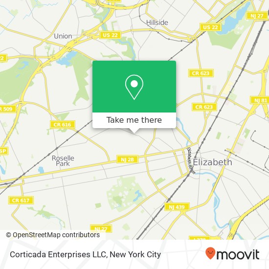 Corticada Enterprises LLC map
