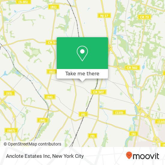 Anclote Estates Inc map