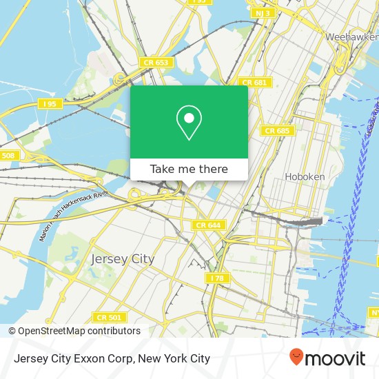 Jersey City Exxon Corp map