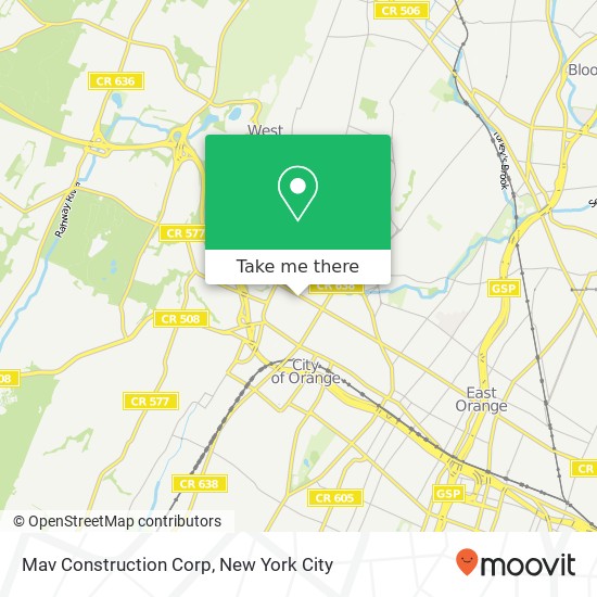 Mapa de Mav Construction Corp