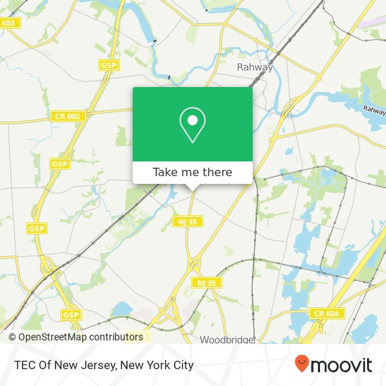 Mapa de TEC Of New Jersey