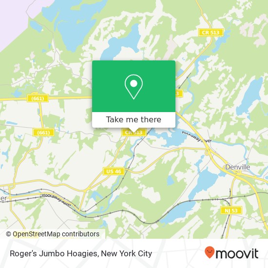 Mapa de Roger's Jumbo Hoagies