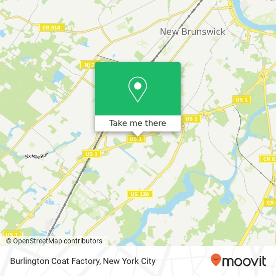 Burlington Coat Factory map