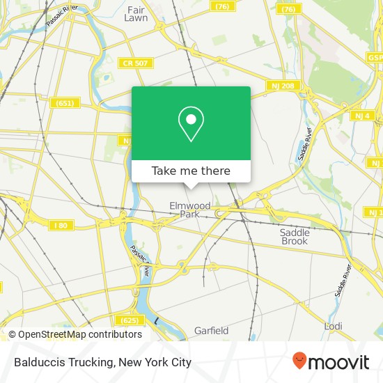 Mapa de Balduccis Trucking