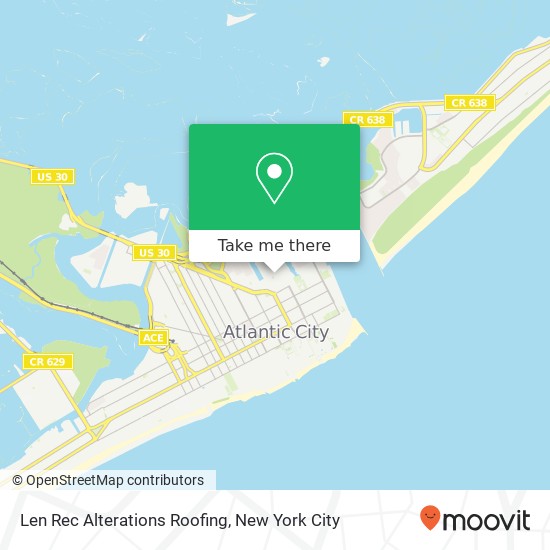 Len Rec Alterations Roofing map