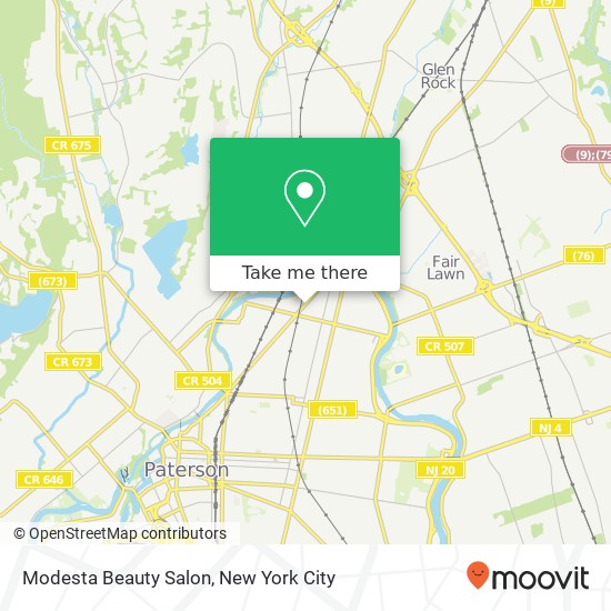 Modesta Beauty Salon map