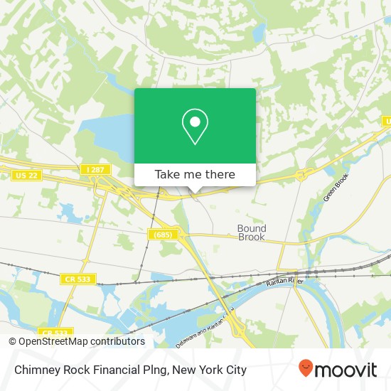 Mapa de Chimney Rock Financial Plng