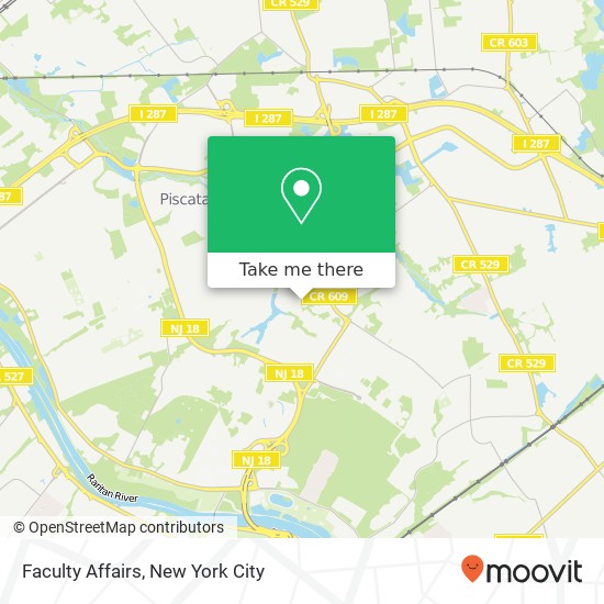 Faculty Affairs map