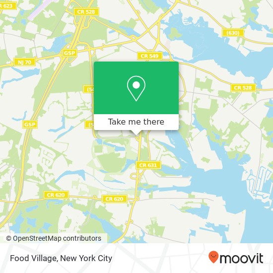 Mapa de Food Village