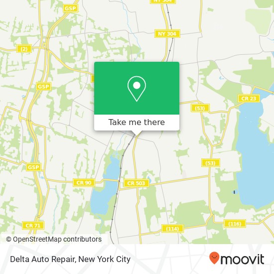 Delta Auto Repair map