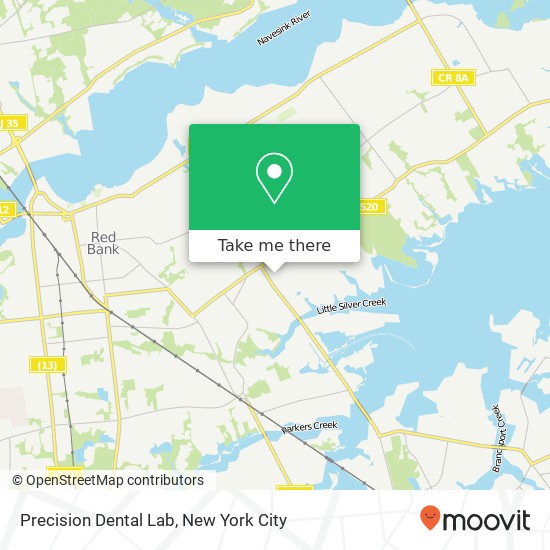 Precision Dental Lab map