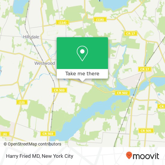 Harry Fried MD map