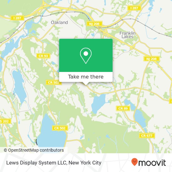 Mapa de Lews Display System LLC