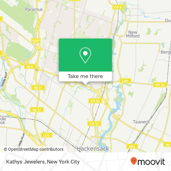 Kathys Jewelers map