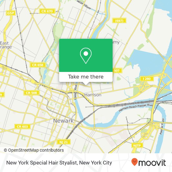 New York Special Hair Styalist map