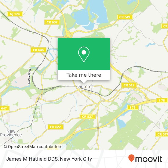 James M Hatfield DDS map
