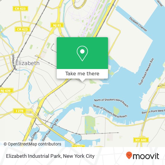 Elizabeth Industrial Park map