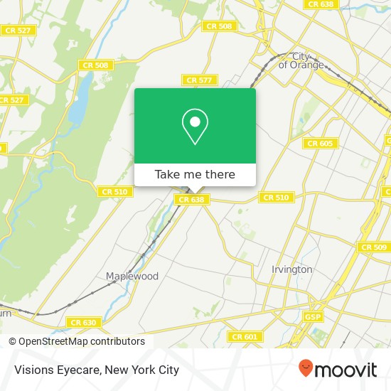 Visions Eyecare map