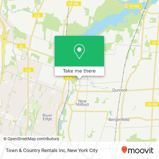 Mapa de Town & Country Rentals Inc