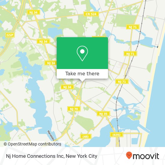 Mapa de Nj Home Connections Inc