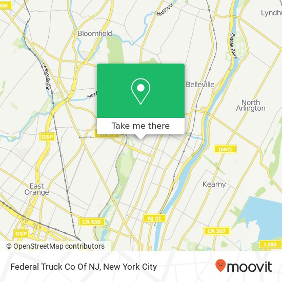 Federal Truck Co Of NJ map