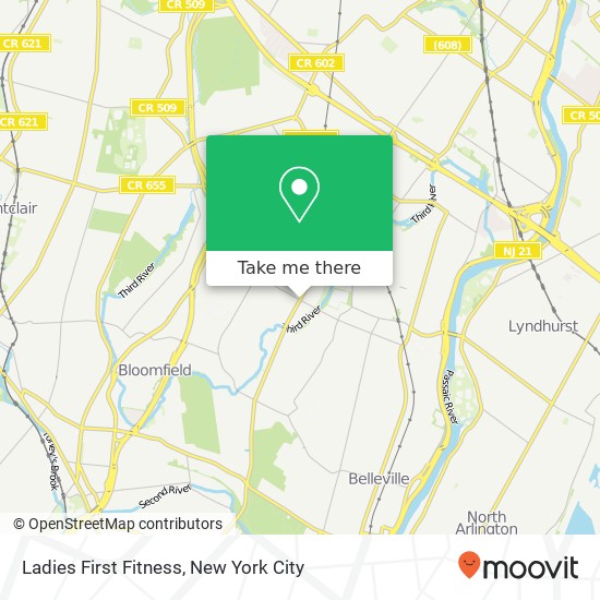 Ladies First Fitness map