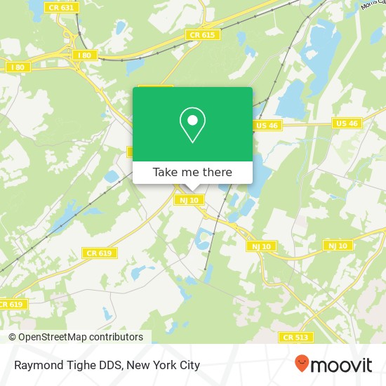 Raymond Tighe DDS map