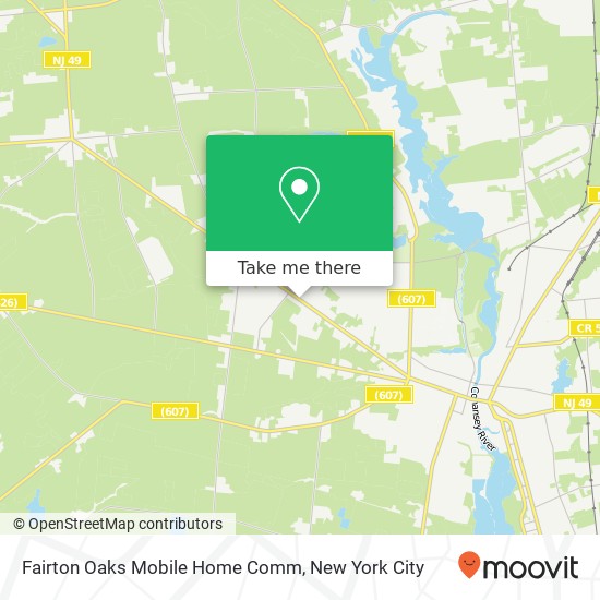 Fairton Oaks Mobile Home Comm map