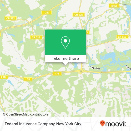 Federal Insurance Company map