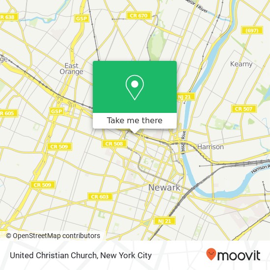 United Christian Church map