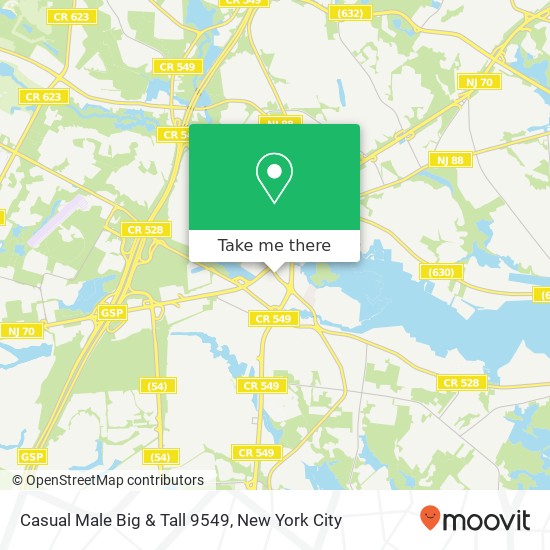 Casual Male Big & Tall 9549 map