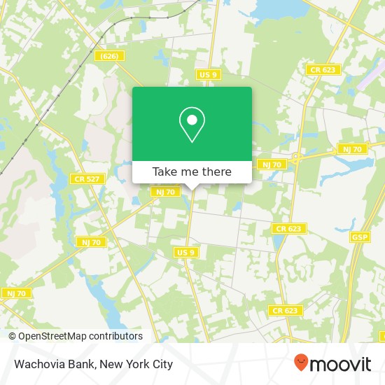 Mapa de Wachovia Bank