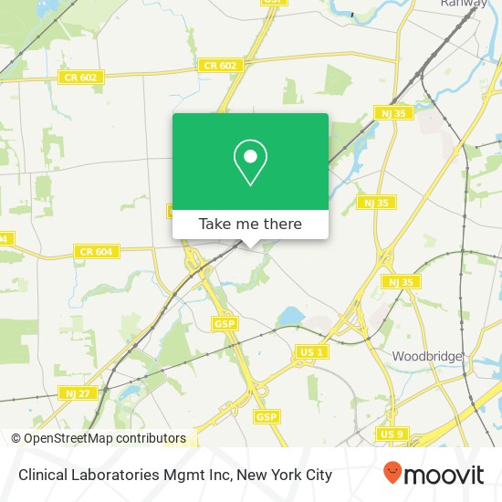 Mapa de Clinical Laboratories Mgmt Inc