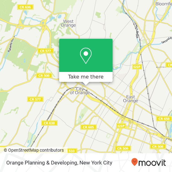 Orange Planning & Developing map