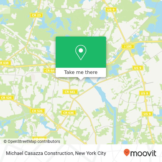 Mapa de Michael Casazza Construction