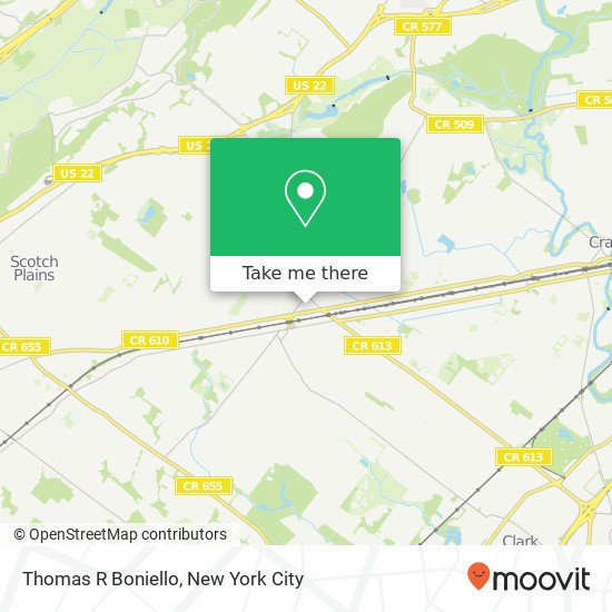 Mapa de Thomas R Boniello