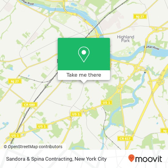 Sandora & Spina Contracting map