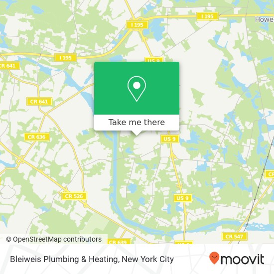 Mapa de Bleiweis Plumbing & Heating