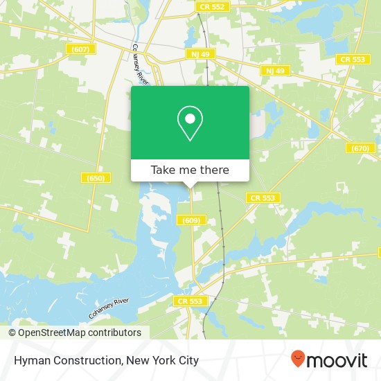 Hyman Construction map