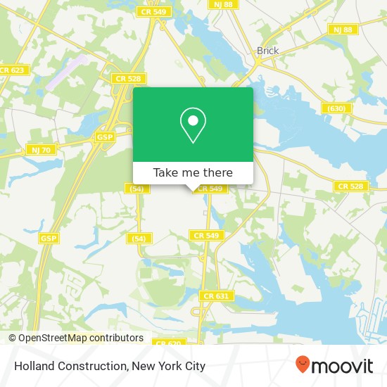 Mapa de Holland Construction