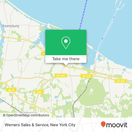 Werners Sales & Service map