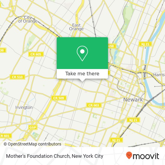 Mother's Foundation Church map