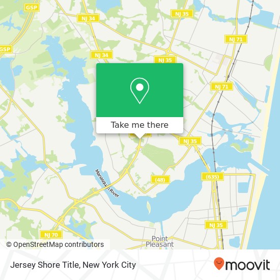 Jersey Shore Title map